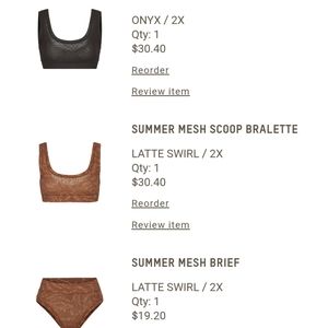 New ...One tag removed. Skims bags are opened